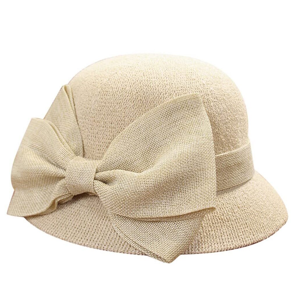 Vintage Floral Dress Cloche Hat 1920s Foldable Summer Beach Stra𝐰 Bowler Hats